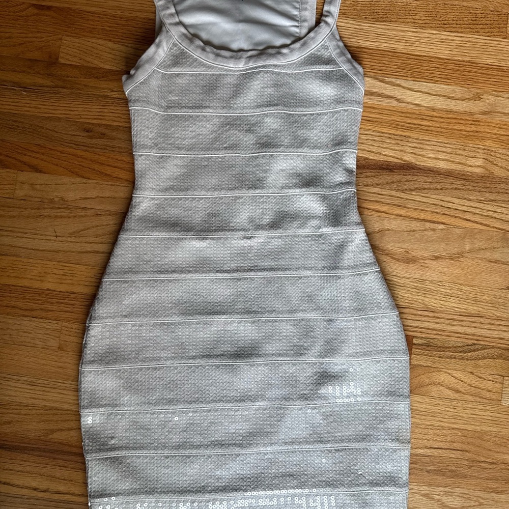 Vintage Express Sequin Bodycon Sleeveless Dress